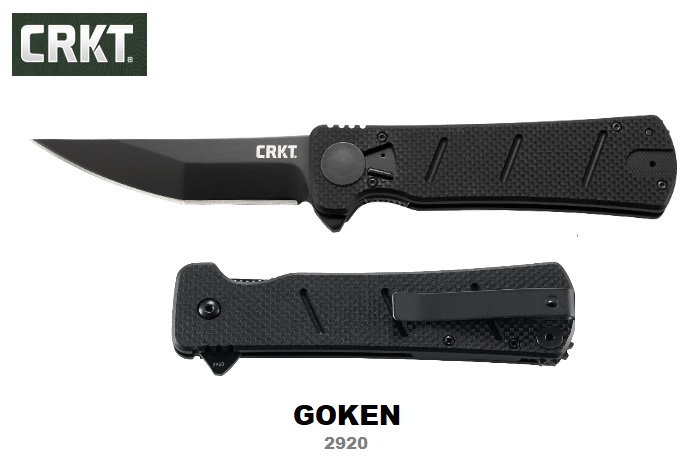 CRKT Goken Field Strip Folding Knife, 1.4116 Steel, G10 Black, CRKT2920